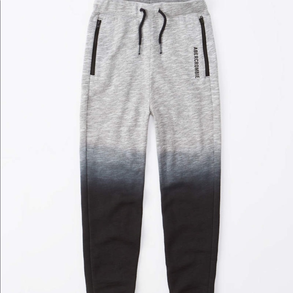 Abercrombie boys NWT dip dye joggers